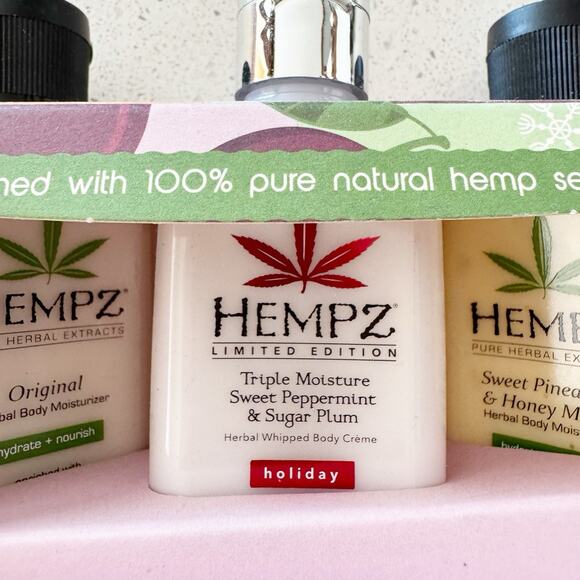 Hempz Sweet Something Gift Set Body Moisturizer Trio Small - Picture 2 of 7